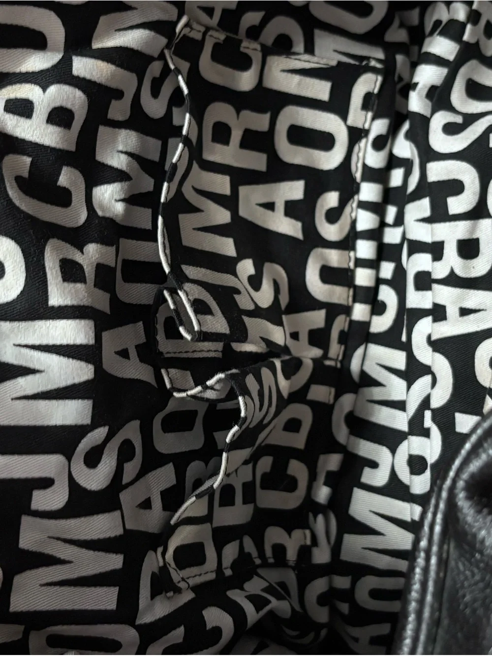 Marc by Marc Jacobs vintage Black Pebbled Satchel Zip Buckle Logo Silver HW - Picture 13 of 15